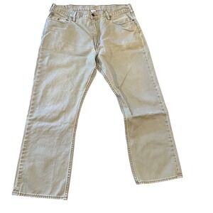 Polo Ralph Lauren Authentic Dungarees Mens 38x30 Olive Green Cotton Twill Pants